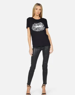 Store Edda Zebra Lip Women Short Sleeve