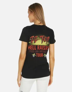 Hot Edda Zz Top Women Short Sleeve