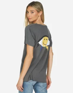 Cheap Elara Color Punk Happy Eye Women Short Sleeve