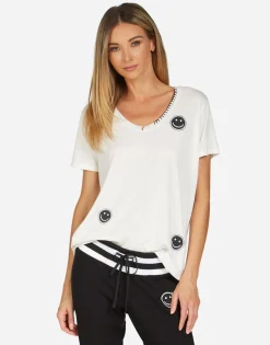 Clearance Elara Peace Love Moshi Women Short Sleeve
