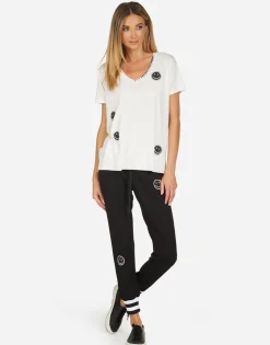 Clearance Elara Peace Love Moshi Women Short Sleeve