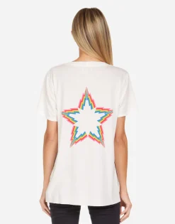 Best Elara Rainbow Lightning Star Women Short Sleeve