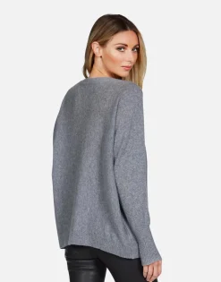 Store Electric Evil Eye Draped Cashmere Sweater | Ladona By Women Sweaters & Knits
