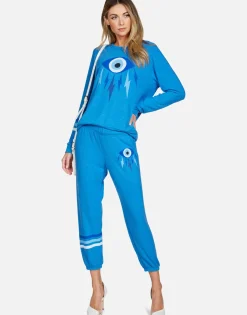 Discount Electric Evil Eye L/S Raglan Pullover | Everly By Women Long Sleeve