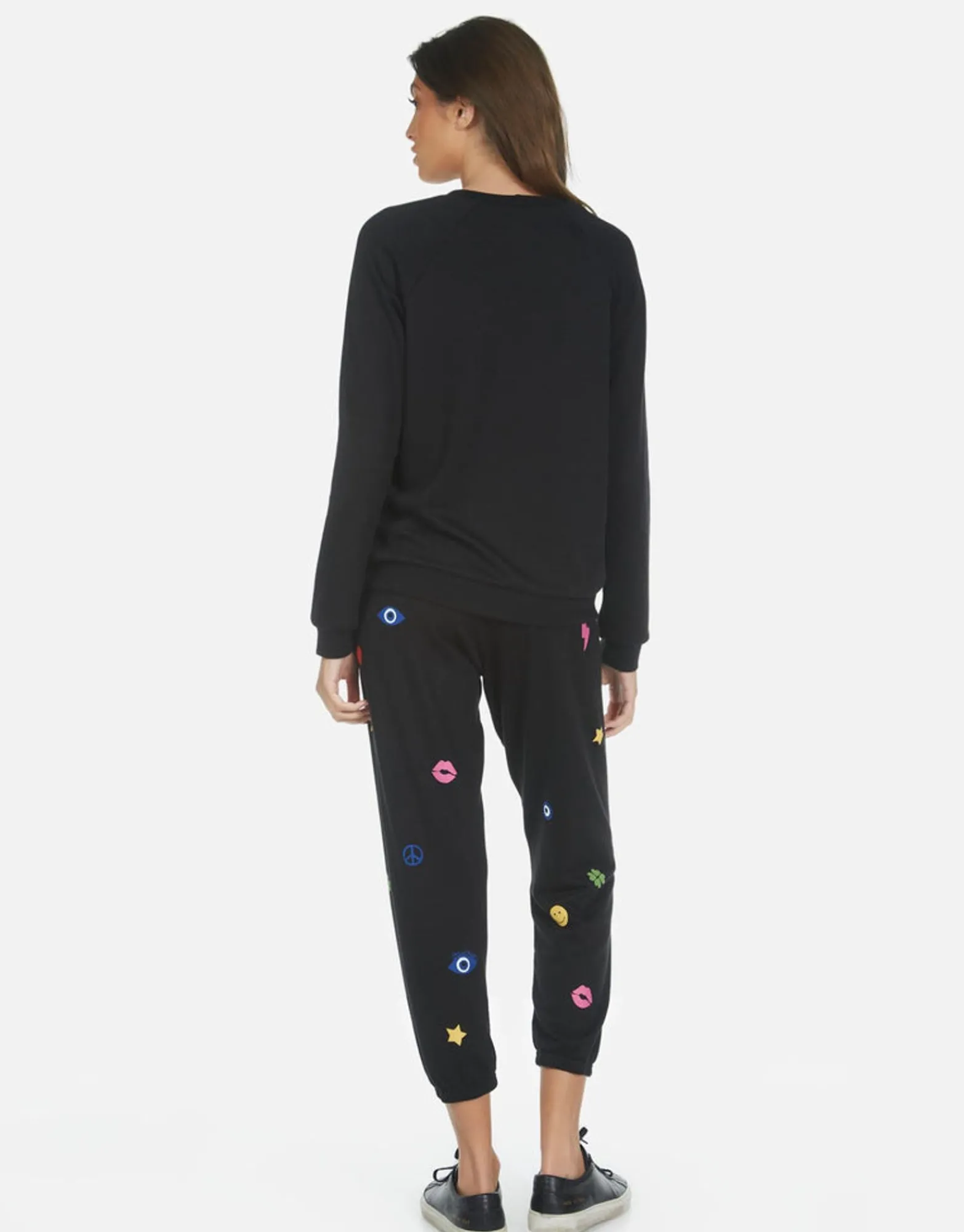 Fashion Elements Rainbow Crop Sweatpant | Alana By Women Crop Sweatpants
