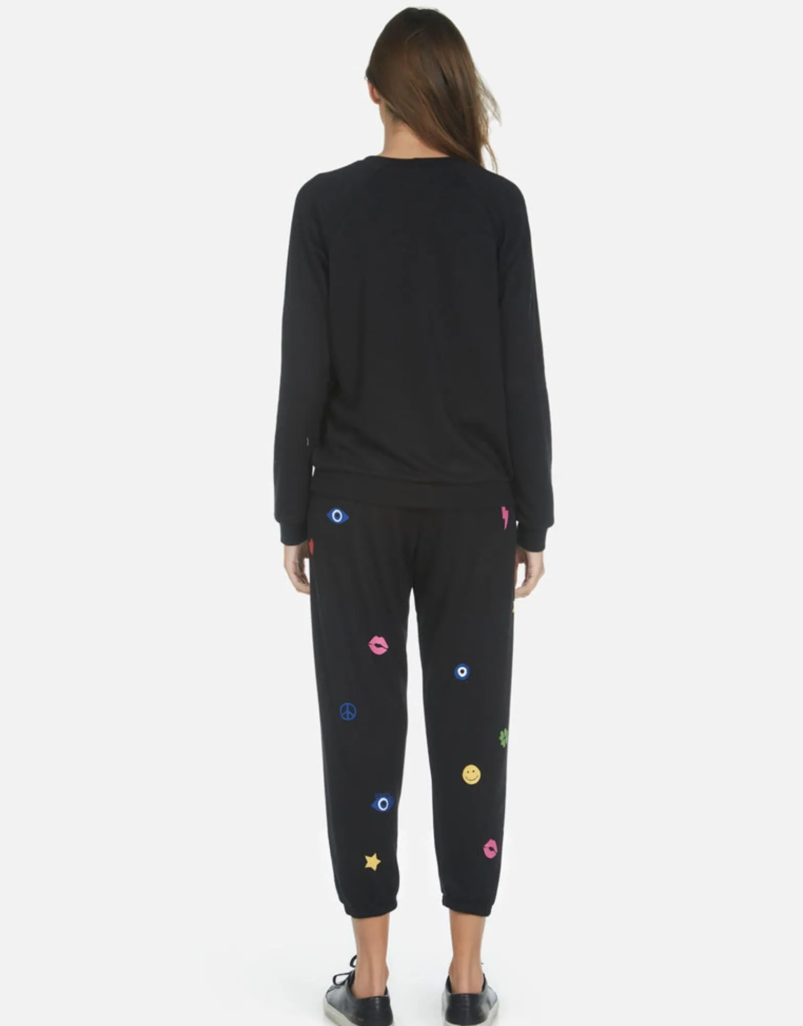 Fashion Elements Rainbow Crop Sweatpant | Alana By Women Crop Sweatpants