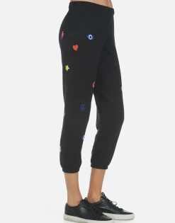 Fashion Elements Rainbow Crop Sweatpant | Alana By Women Crop Sweatpants