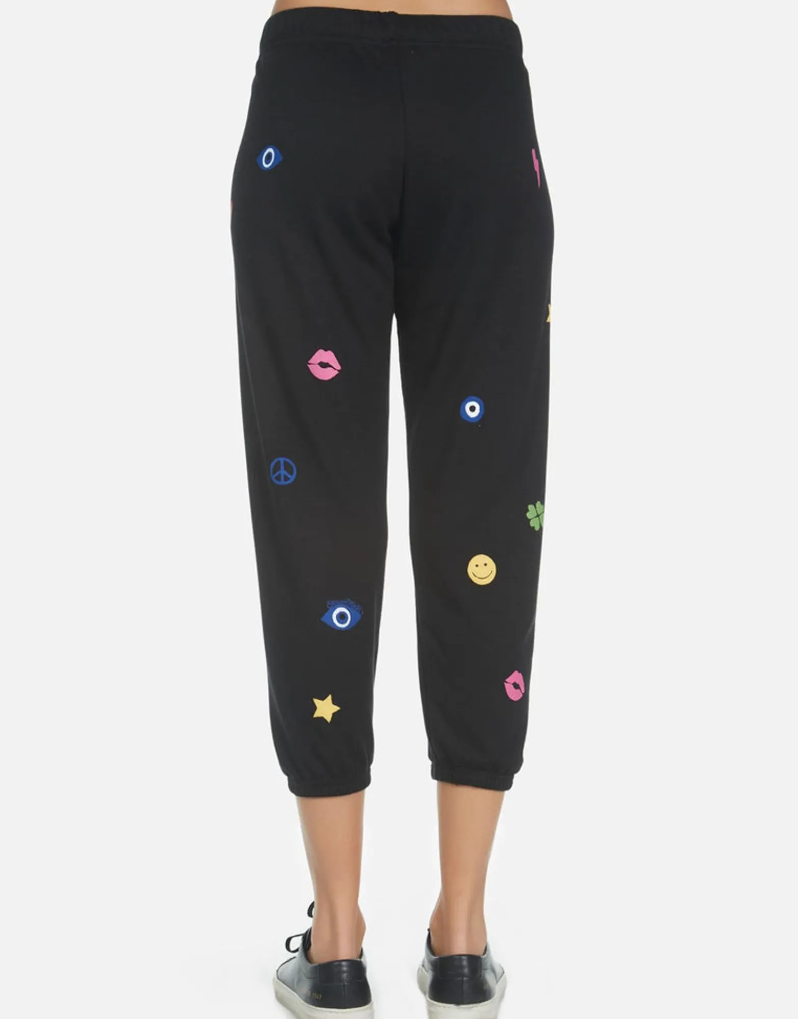 Fashion Elements Rainbow Crop Sweatpant | Alana By Women Crop Sweatpants