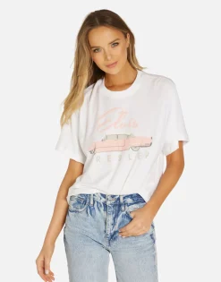 Fashion Elvis Presley Cadillac Crop Tee In | Rue By Women Short Sleeve