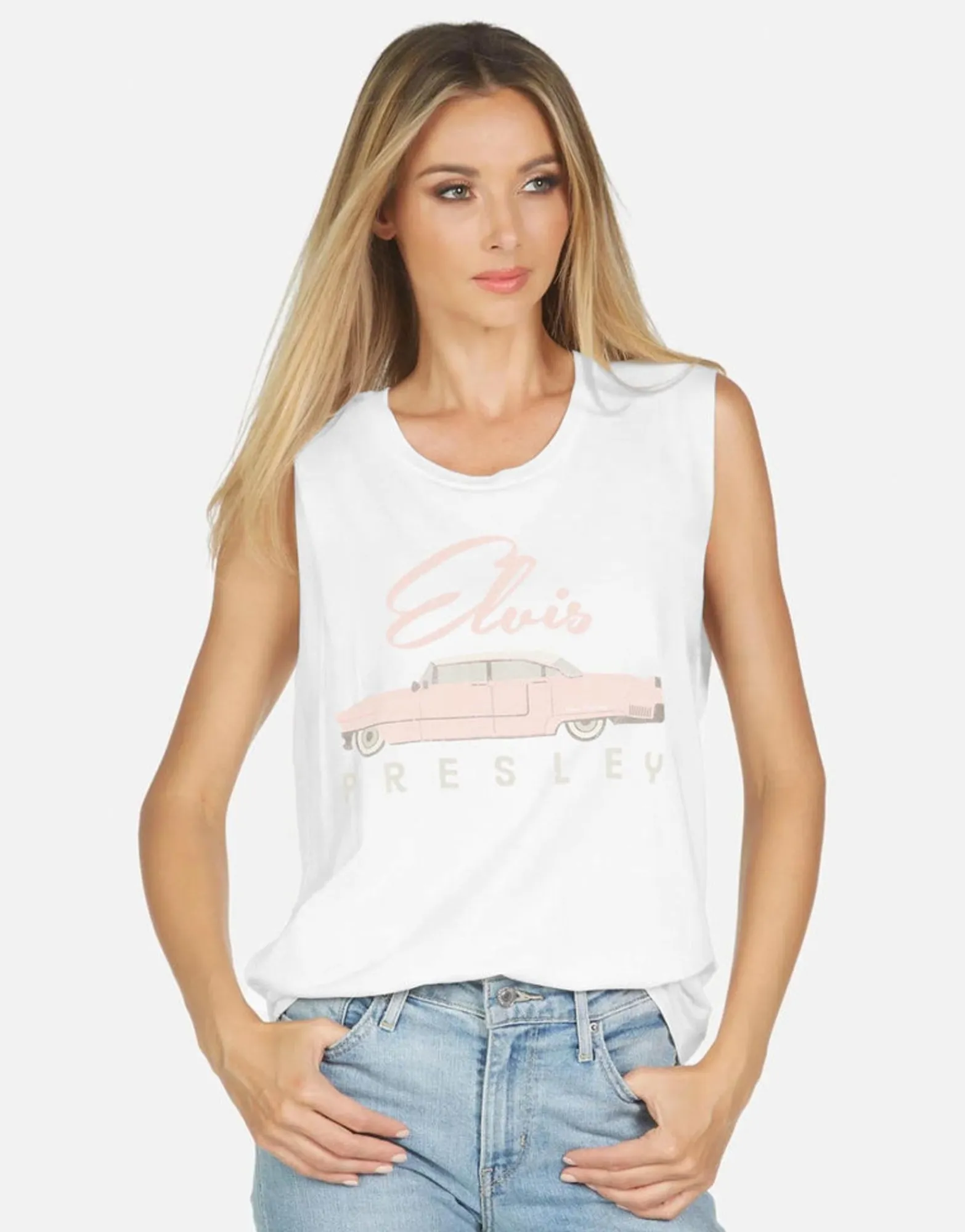 Cheap Elvis Presley Cadillac Vintage Tee | Kel X By Women Short Sleeve
