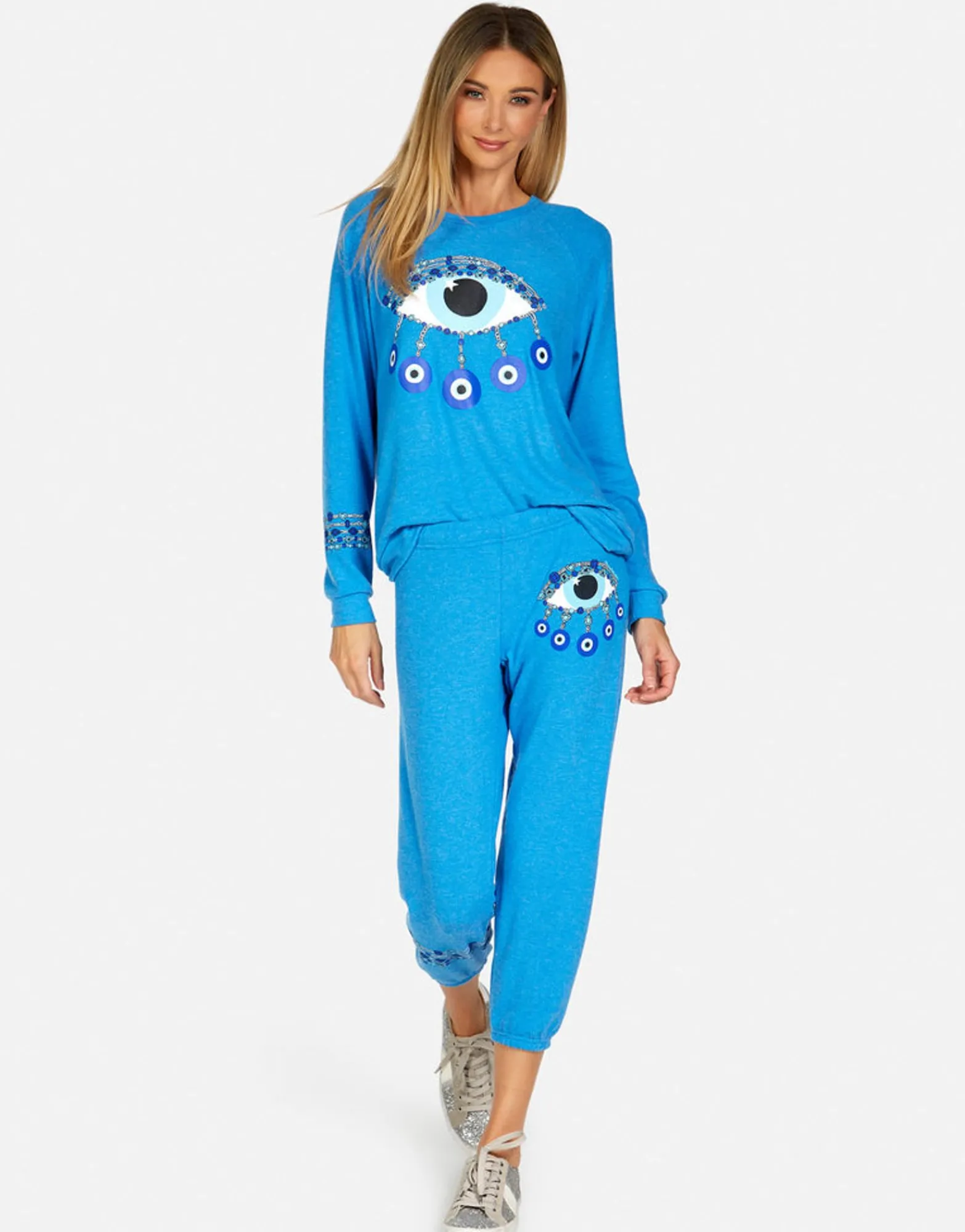 Outlet Everly Chain Evil Eye Pullover Women Long Sleeve