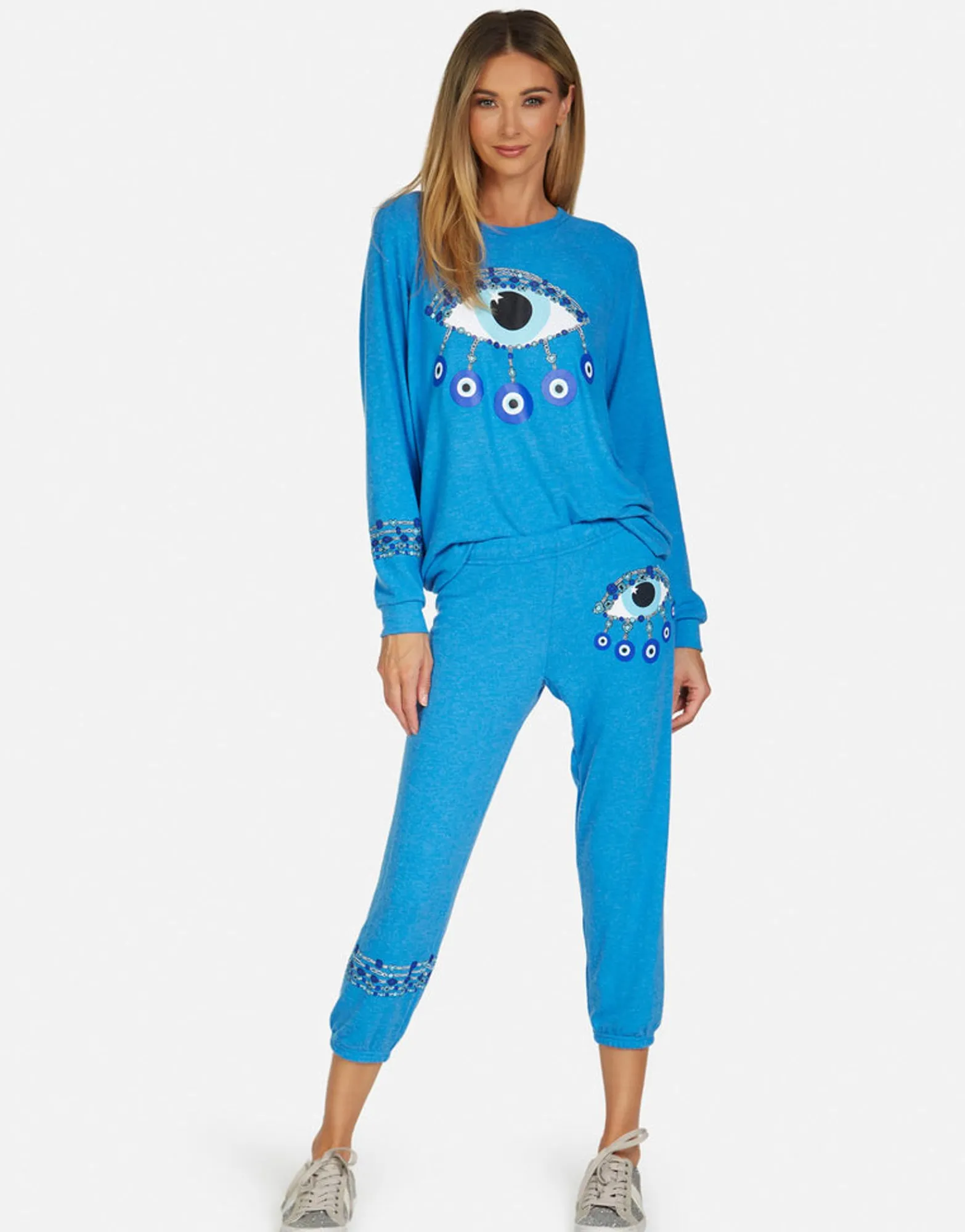 Outlet Everly Chain Evil Eye Pullover Women Long Sleeve