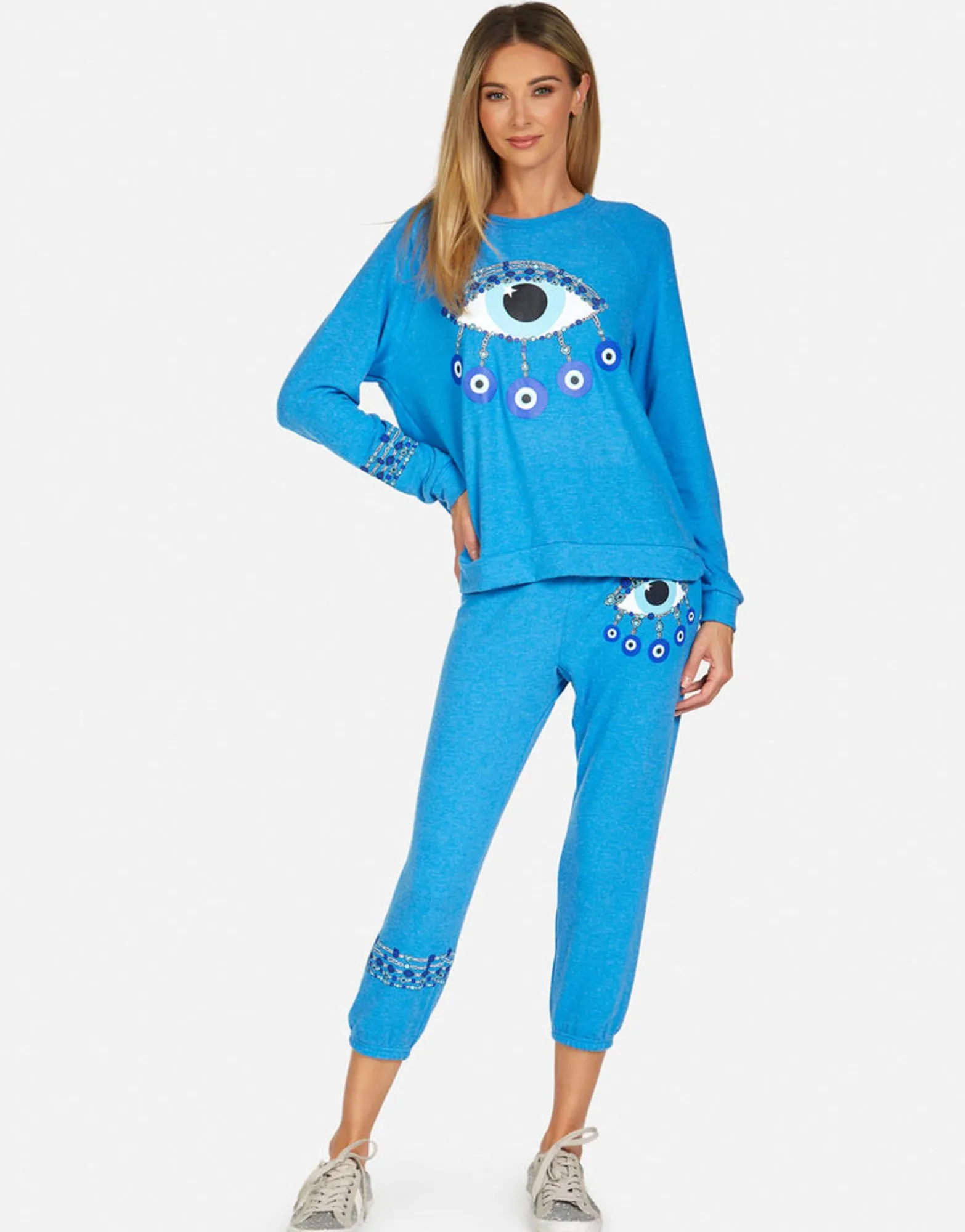 Outlet Everly Chain Evil Eye Pullover Women Long Sleeve