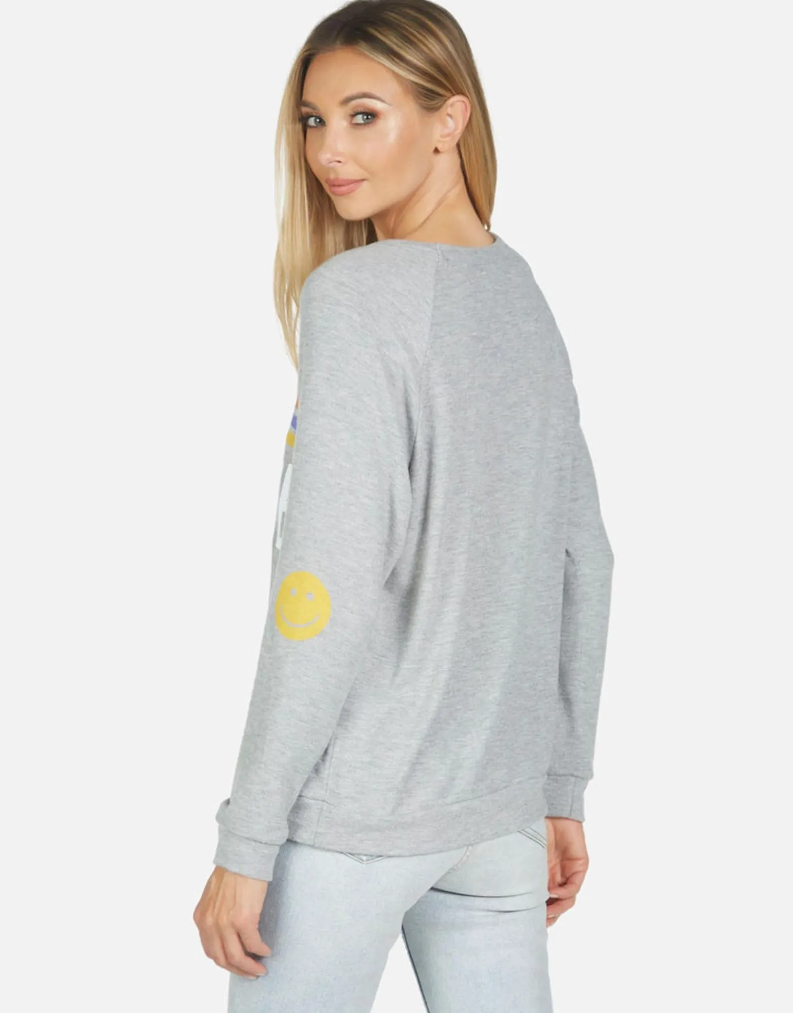 Sale Everly Peace Love Stripe Women Long Sleeve