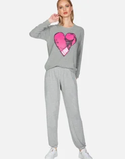 Flash Sale Everly X Pink Boxing Glove Women Long Sleeve