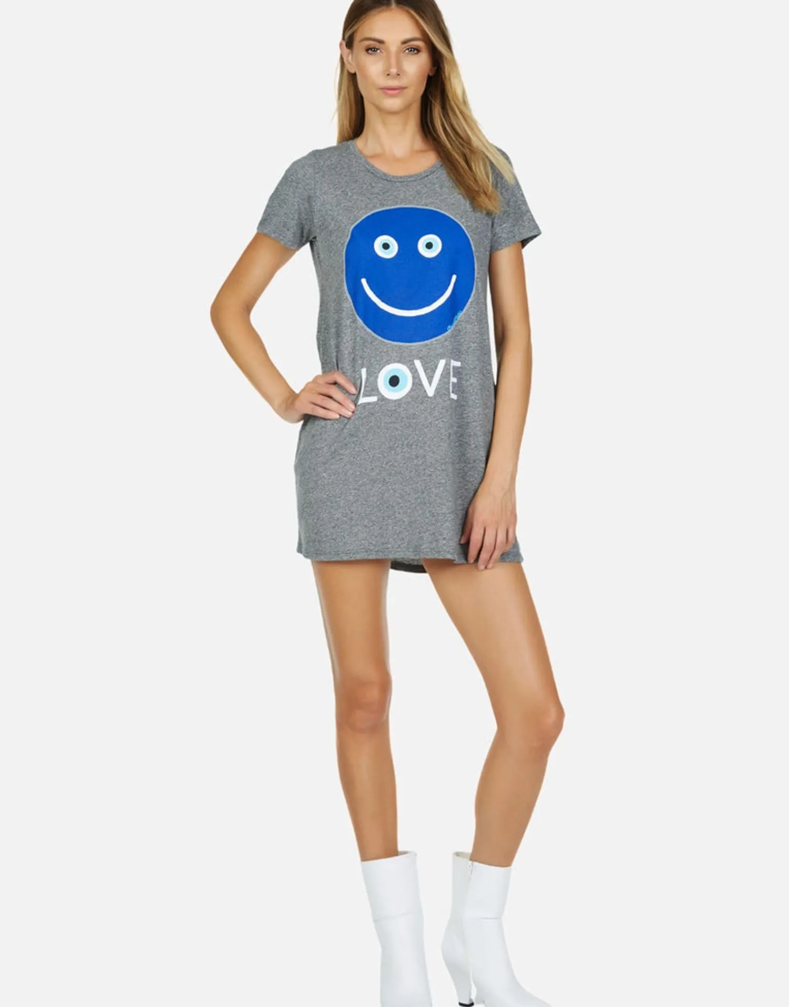 Discount Evil Eye Happyface Ss Mini Dress | Lana By Women Dresses