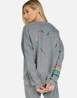 New Flora Rainbow Electric Skull Women Long Sleeve