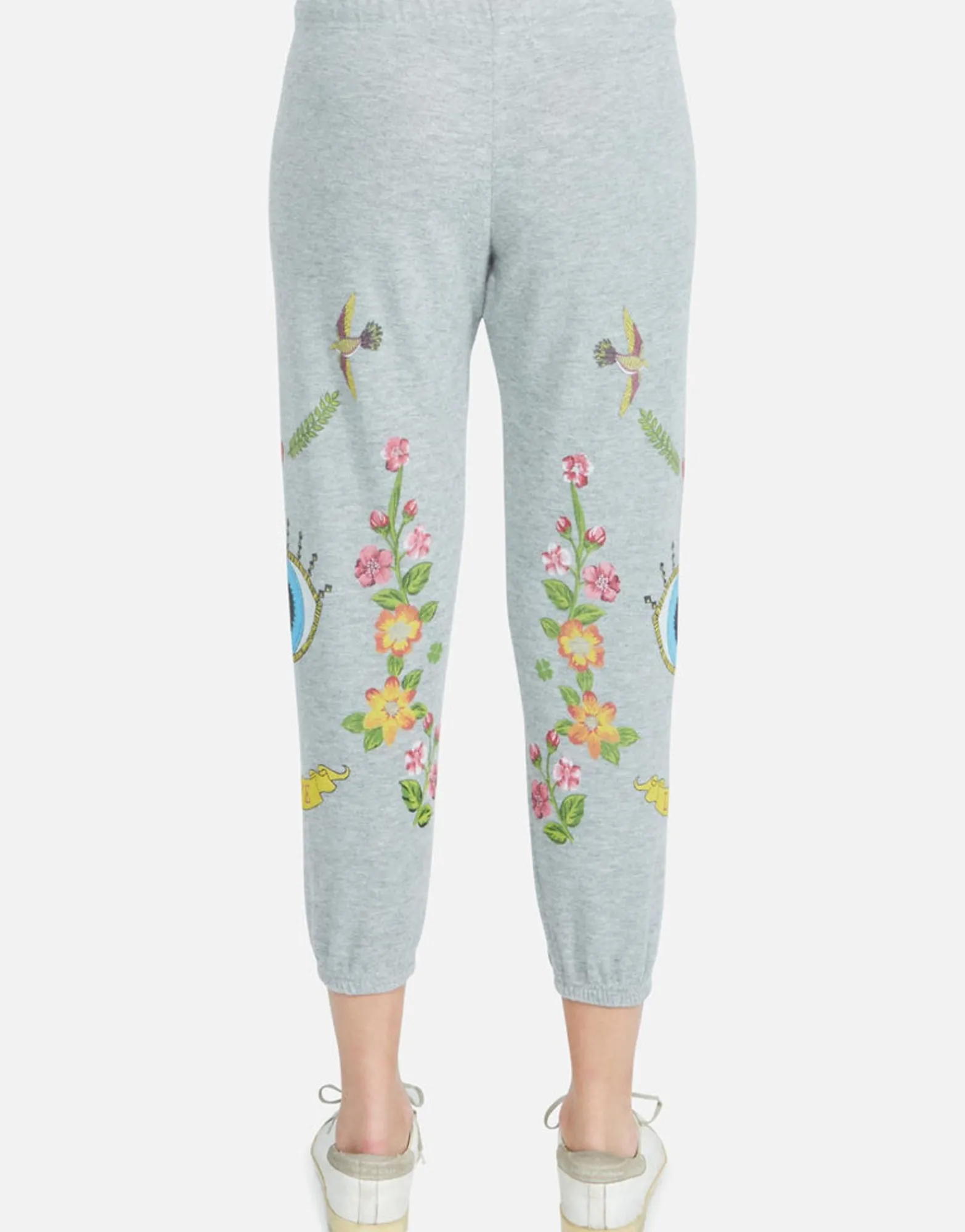 Fashion Floral Eye Love Crop Sweatpant | Alana By Women Crop Sweatpants