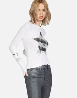 Flash Sale Foil Dripping Star Thermal W/ Thumbhole | Mckinley By Women Long Sleeve