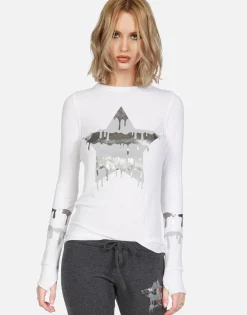 Flash Sale Foil Dripping Star Thermal W/ Thumbhole | Mckinley By Women Long Sleeve