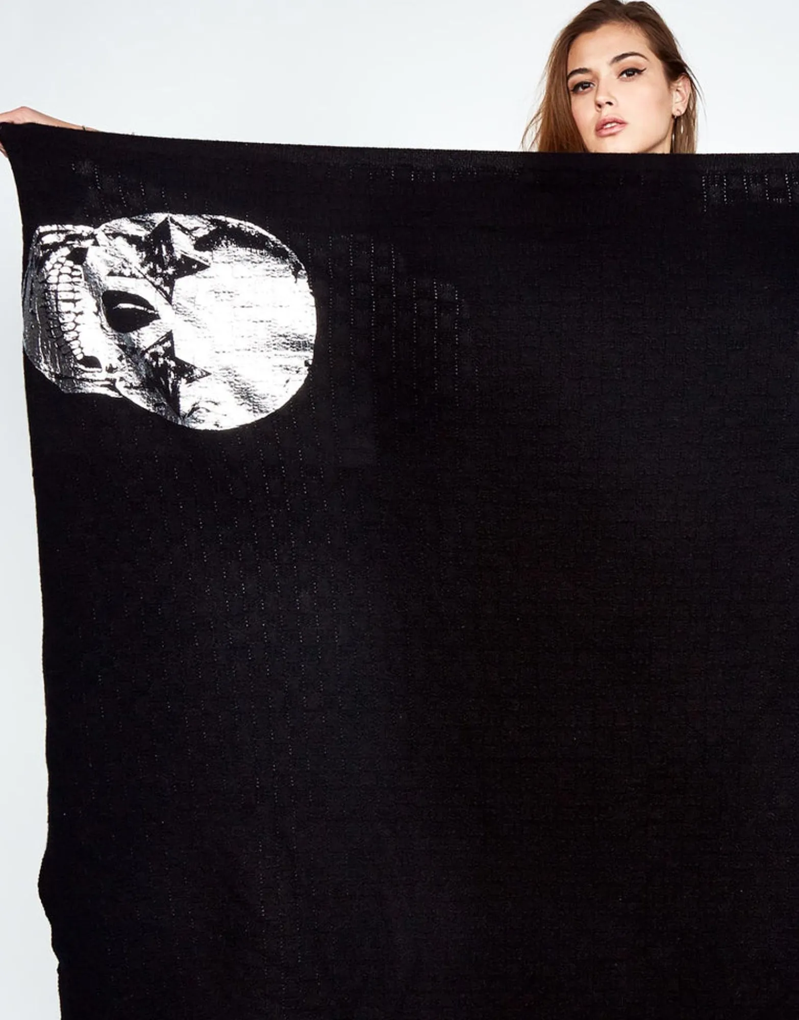 Outlet Foil Star Eye Skull Cashmere Blanket Limited Edition W/ Custom Box Lifestyle