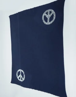 Clearance Foil Vintage Peace Cashmere Blanket Limited Edition W/ Custom Box Women Sweaters & Knits