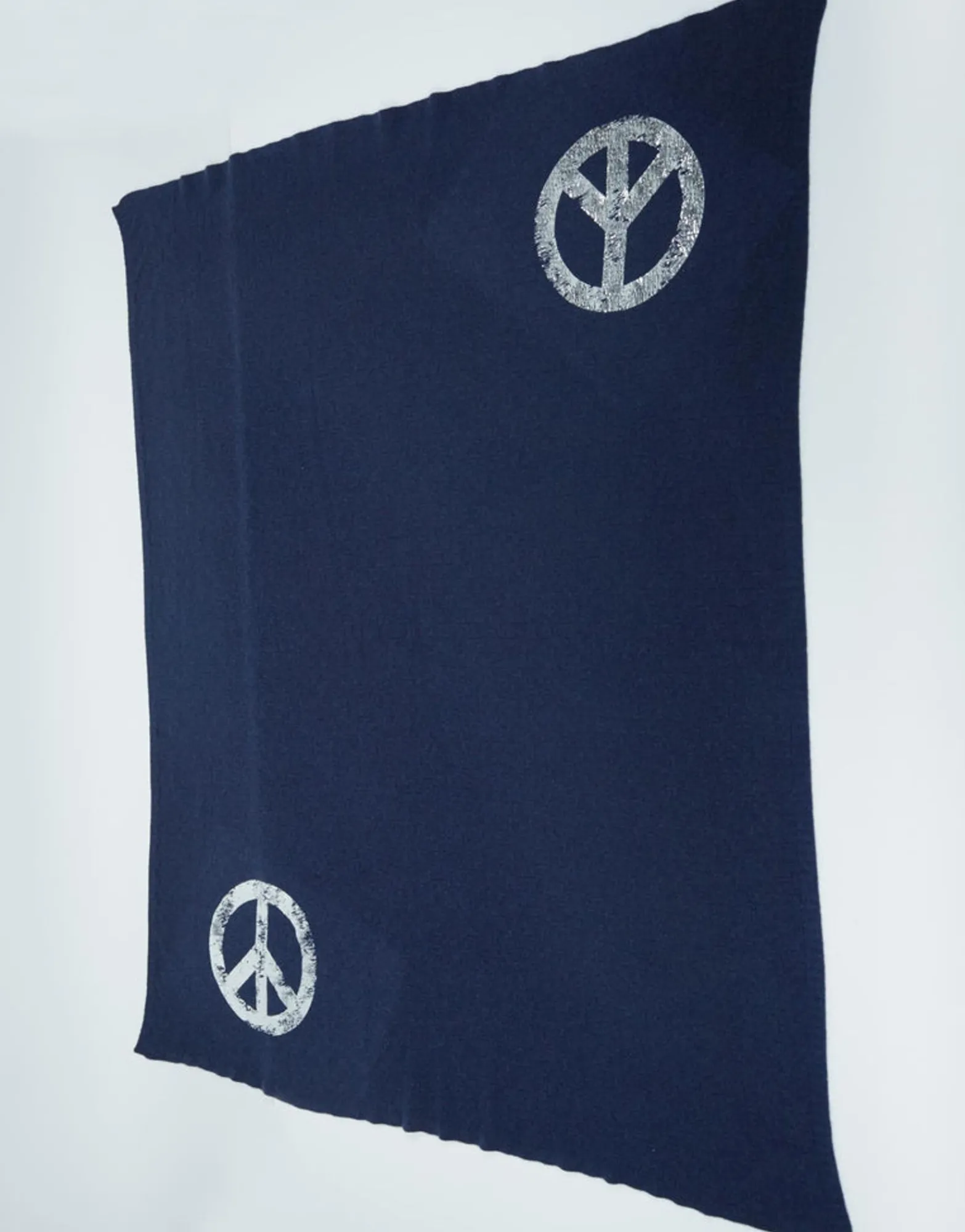 Clearance Foil Vintage Peace Cashmere Blanket Limited Edition W/ Custom Box Women Sweaters & Knits
