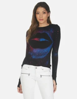 Clearance Galaxy Lip L/S Fitted Top W/ Thumbholes | Mckinley X By Women Long Sleeve