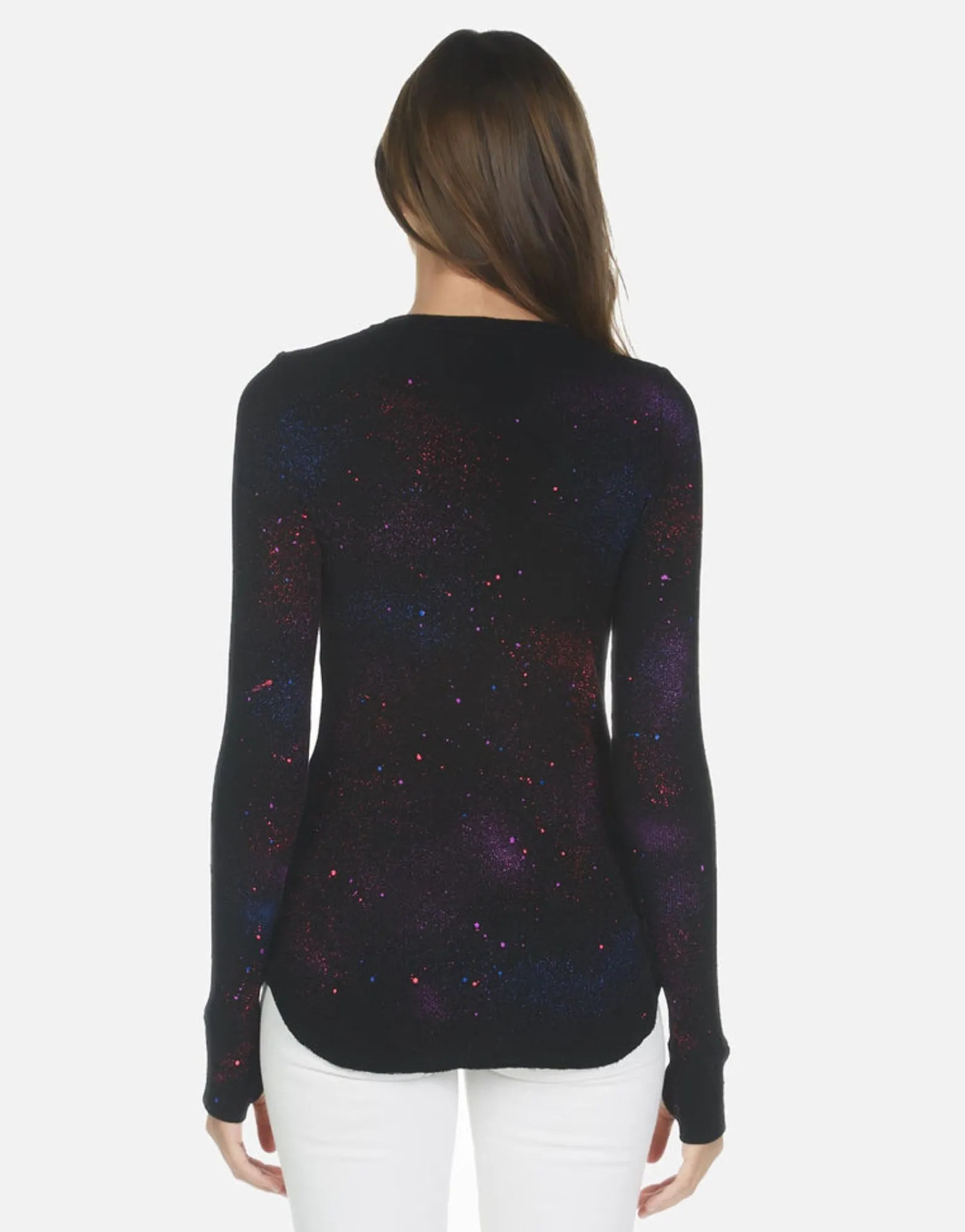 Clearance Galaxy Lip L/S Fitted Top W/ Thumbholes | Mckinley X By Women Long Sleeve