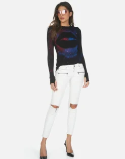 Clearance Galaxy Lip L/S Fitted Top W/ Thumbholes | Mckinley X By Women Long Sleeve