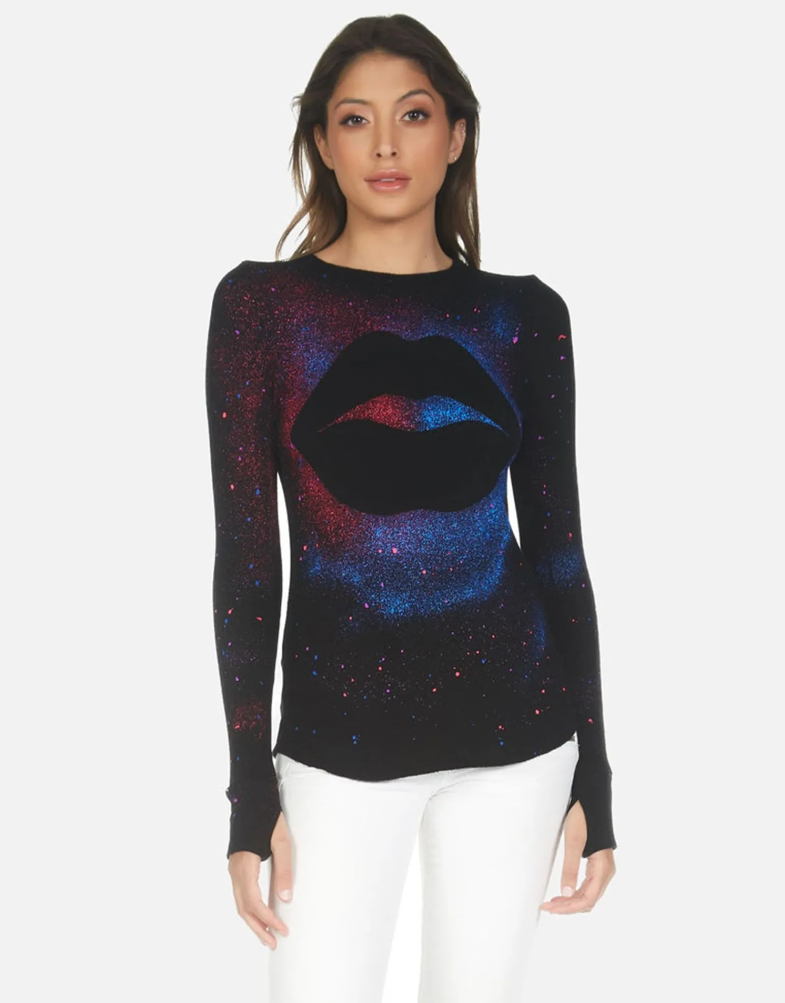 Clearance Galaxy Lip L/S Fitted Top W/ Thumbholes | Mckinley X By Women Long Sleeve