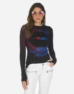 Clearance Galaxy Lip L/S Fitted Top W/ Thumbholes | Mckinley X By Women Long Sleeve