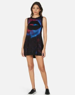 Outlet Galaxy Lip Sleeveless Mini Dress | Deanna By Women Dresses