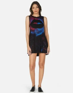 Outlet Galaxy Lip Sleeveless Mini Dress | Deanna By Women Dresses