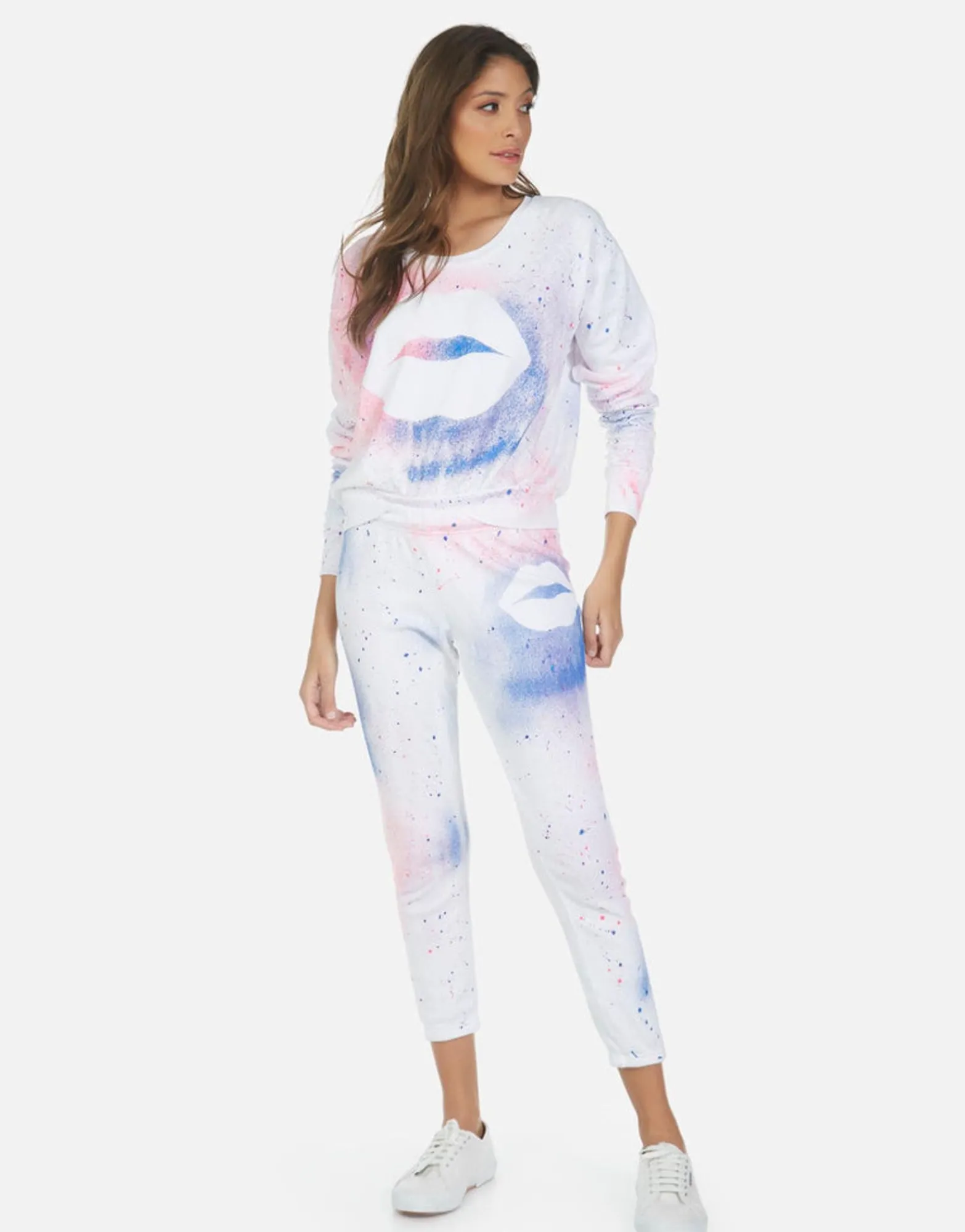 Clearance Galaxy Lip Women'S Crop Sweatpant | Alana By Women Crop Sweatpants