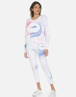 Clearance Galaxy Lip Women'S Crop Sweatpant | Alana By Women Crop Sweatpants