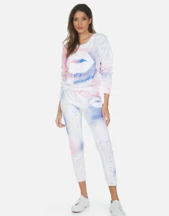 Clearance Galaxy Lip Women'S Crop Sweatpant | Alana By Women Crop Sweatpants