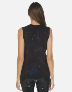 Clearance Galaxy Lip Women'S Crop Tank | Kinzington By Women Tanks