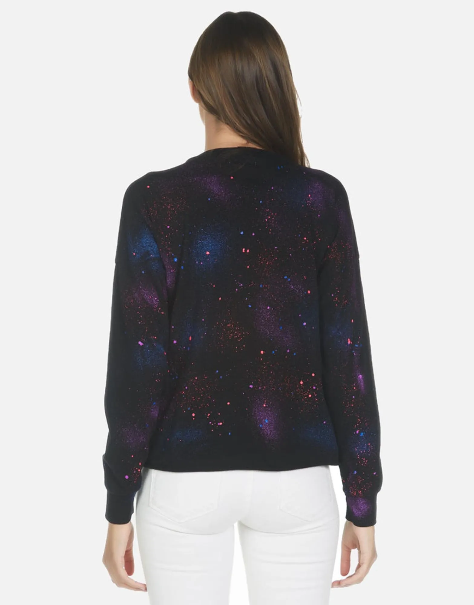Best Sale Galaxy Lip Women'S L/S Crop Pullover Tee | Luella By Women Long Sleeve