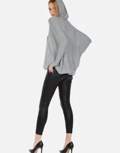 Sale Garden Of Love Oversized Pullover W/ Hood | Wilma By Women Hoodies