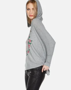 Sale Garden Of Love Oversized Pullover W/ Hood | Wilma By Women Hoodies
