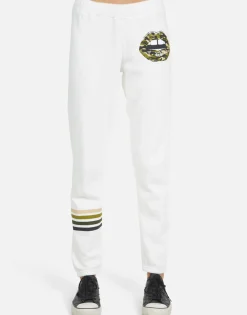 Shop Gia Camo Lip Women Long Sweatpants