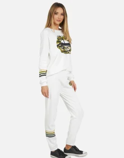 Shop Gia Camo Lip Women Long Sweatpants