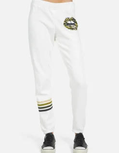Shop Gia Camo Lip Women Long Sweatpants