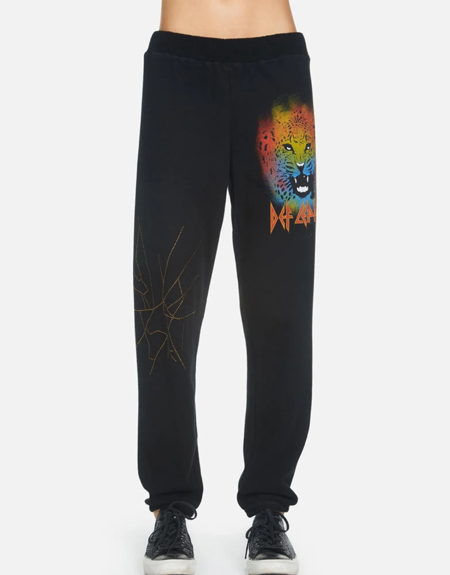 Fashion Gia Def Leppard Leopard Women Long Sweatpants