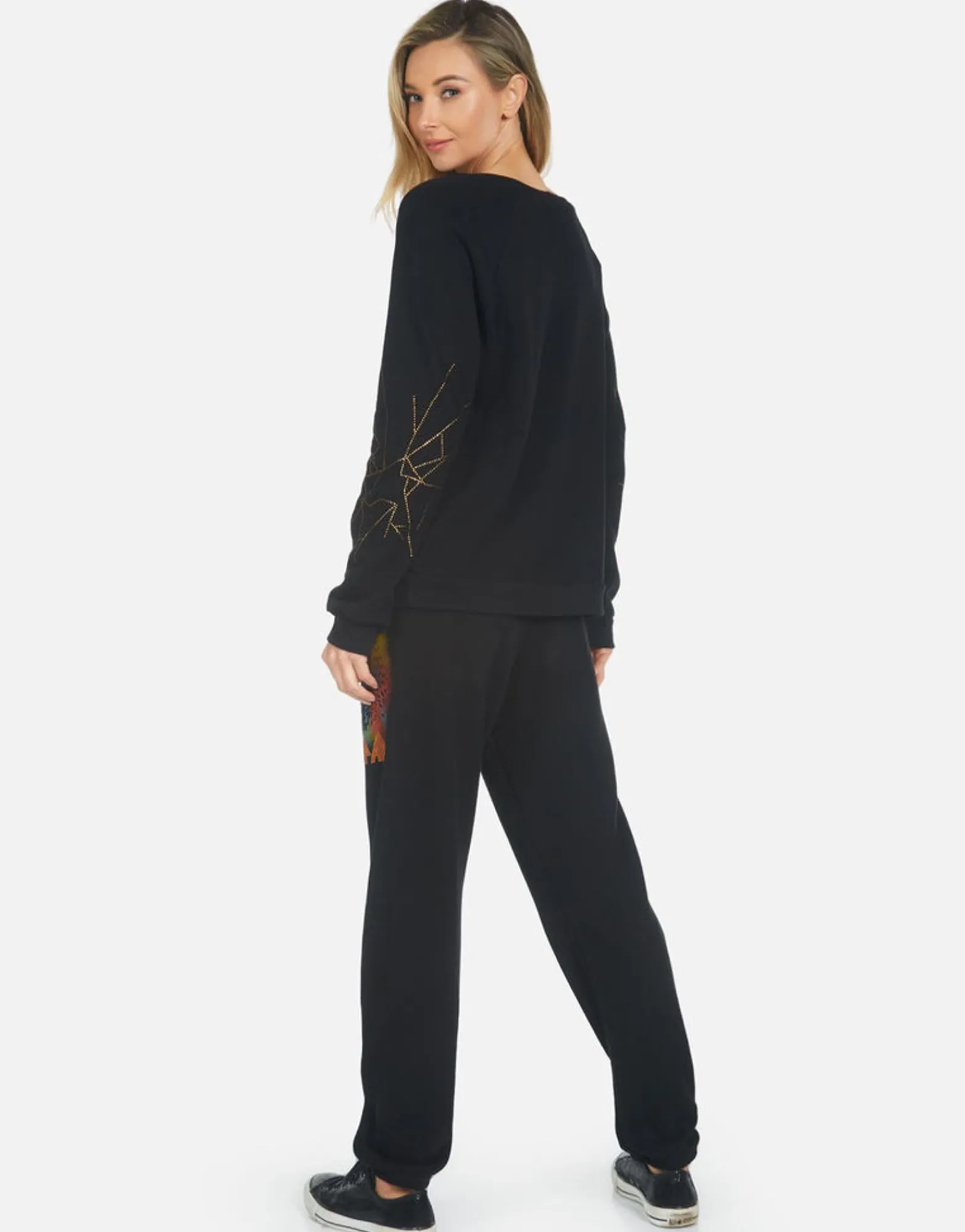 Fashion Gia Def Leppard Leopard Women Long Sweatpants