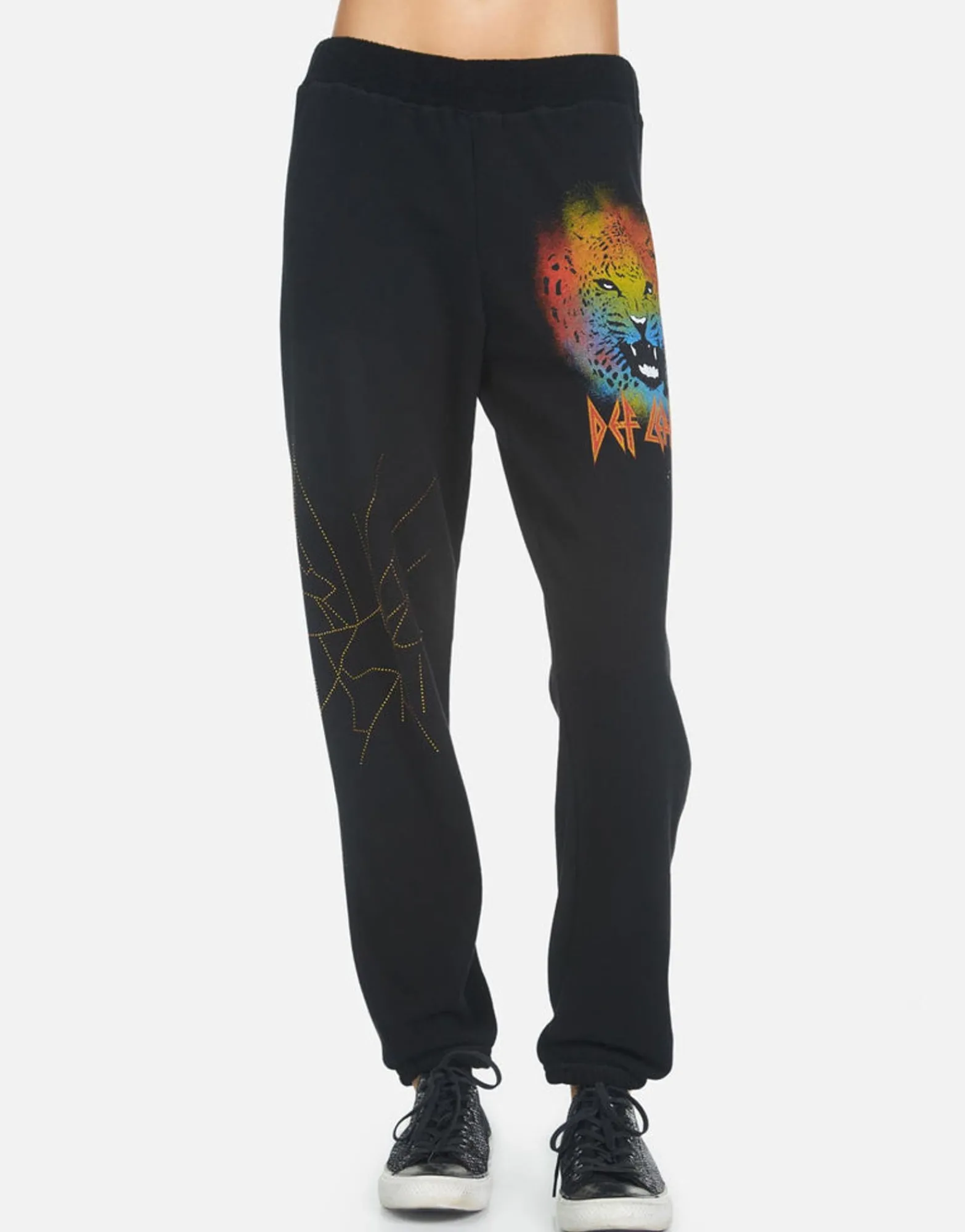 Fashion Gia Def Leppard Leopard Women Long Sweatpants