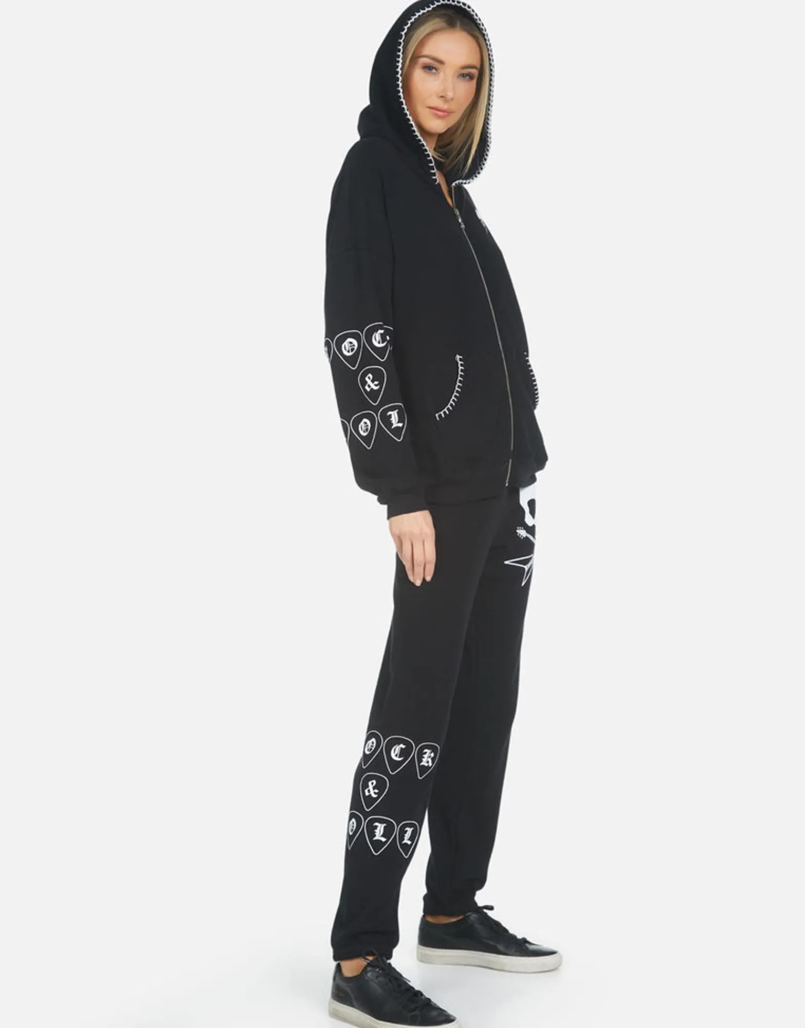 Flash Sale Gia Music Skull Women Long Sweatpants