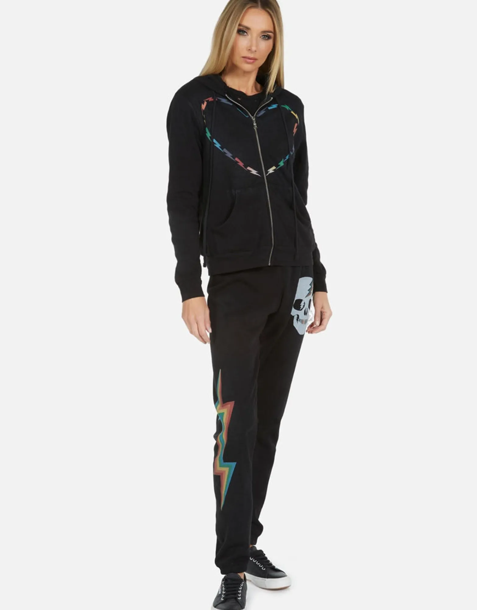 Fashion Gia Rainbow Skull Women Long Sweatpants