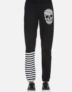 Cheap Gia Stripe Skull Women Long Sweatpants